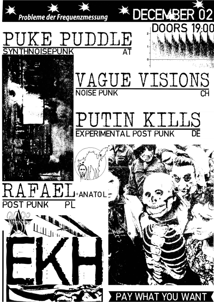 [Konzert] Puke Puddle // Vague Visions // Putin Kills // Rafael + Anatol @ekh